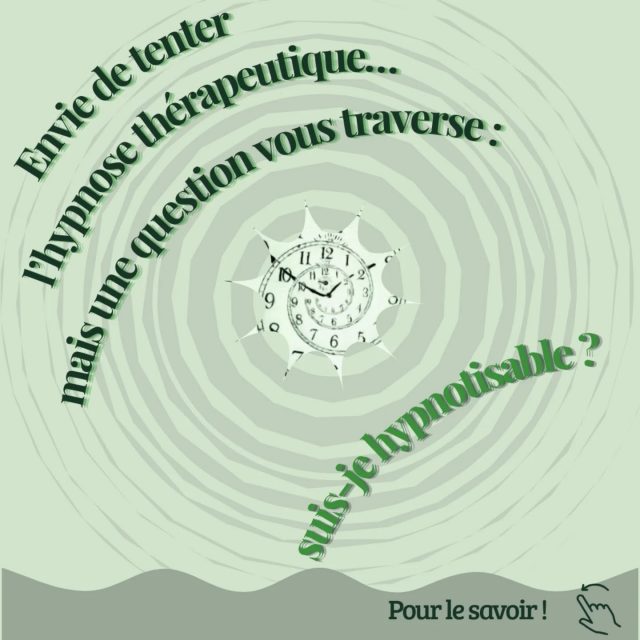 Suis-je hypnotisable 🤔
#hypnoseericksonienne 
#hypnosevaldemarne
#dėveloppementpersonnel
#bienetre
#therapiebreve