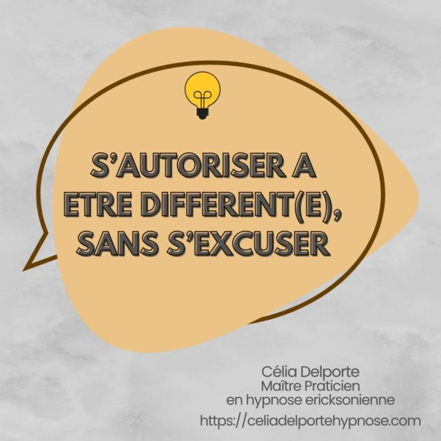 S'autoriser à être différent(e) 🙃
#hypnoseericksonienne 
#hypnosevaldemarne
#dėveloppementpersonnel
#bienetre
#therapiebreve