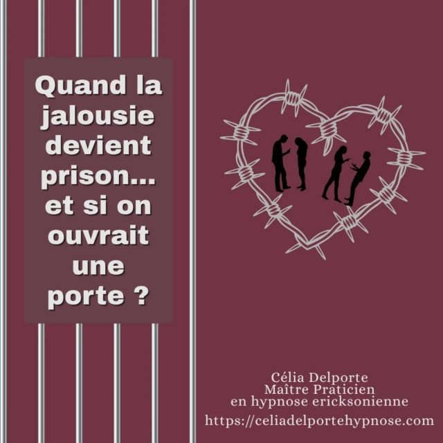 Quand la jalousie devient prison 😵
#hypnoseericksonienne 
#hypnosevaldemarne 
#hypnose94 
#hypnoseadolescents
#hypnosedependance
#hypnoseenfant 
#hypnosethérapeutique
