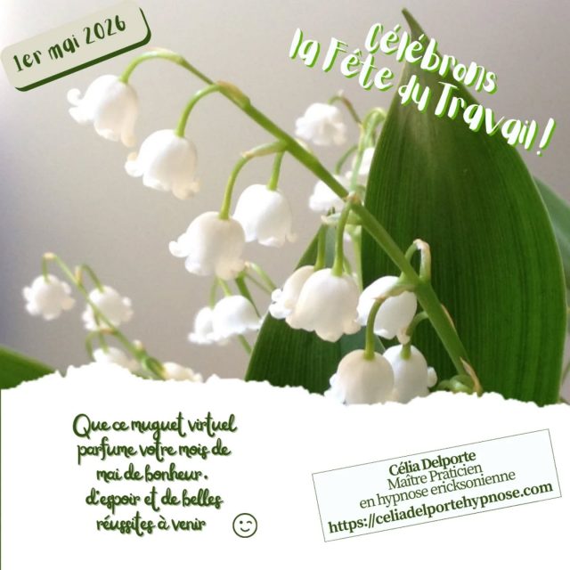 Joyeux 1er mai 🌞
#hypnoseericksonienne 
#dėveloppementpersonnel
#bienetre
#therapiebreve
#hypnosedependance