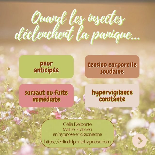 Peur des insectes ❓️❓️
#hypnoseericksonienne 
#dėveloppementpersonnel
#bienetre
#therapiebreve
#hypnosedependance