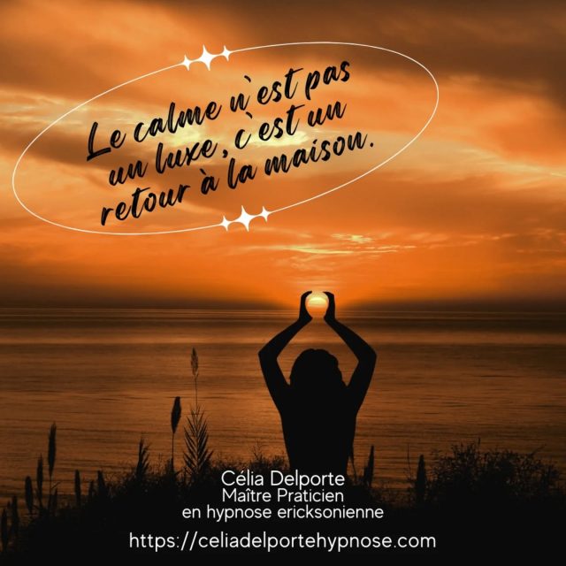 Le calme n’est pas un luxe, 
c’est un retour à la maison 👌🏻
#hypnoseericksonienne 
#dėveloppementpersonnel
#bienetre
#therapiebreve
#hypnosedependance