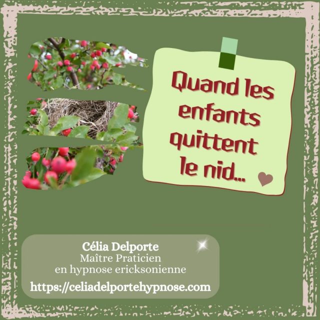 Quand les enfants quittent le nid 🫣
#hypnosevaldemarne 
#hypnose94 
#hypnosethérapeutique 
#hypnoseericksonienne 
#hypnoseenfant 
#hypnosedependance